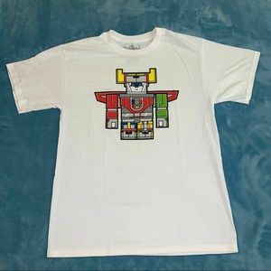 WHITE LEGO / BLOCK CHIBI DEFENDER VOLTRON T-SHIRT